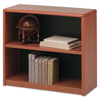 SAFCO PRODUCTS Value Mate Series Metal Bookcase, Two-Shelf, 31-3/4w x 13-1/2d x 28h, Cherry