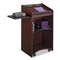 SAFCO PRODUCTS Executive Mobile Lectern, 25-1/4w x 19-3/4d x 46h, Mahogany