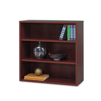 SAFCO PRODUCTS AprŠs Open Bookcase, Three-Shelf, 29-3/4w x 11-3/4d x 29-3/4h, Mahogany