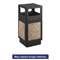 SAFCO PRODUCTS Canmeleon Side-Open Receptacle, Square, Aggregate/Polyethylene, 38gal, Black