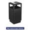 SAFCO PRODUCTS Canmeleon Ash/Trash Receptacle, Square, Polyethylene, 38gal, Textured Black