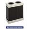 SAFCO PRODUCTS At-Your-Disposal Recycling Center, Polyethylene, Two 56gal Bins, Black