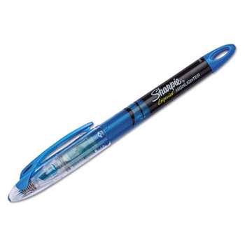 SANFORD Accent Liquid Pen Style Highlighter, Chisel Tip, Fluorescent Blue, Dozen