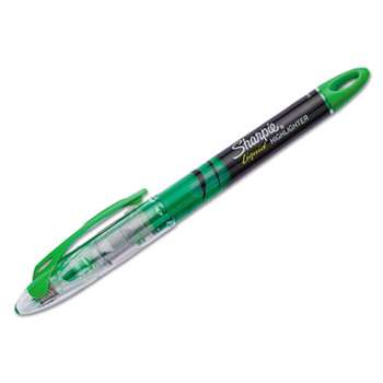 SANFORD Accent Liquid Pen Style Highlighter, Chisel Tip, Fluorescent Green, Dozen