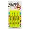 SANFORD Accent Tank Style Highlighter, Chisel Tip, Fluorescent Yellow, 4/Set