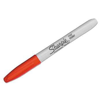 SANFORD Super Permanent Markers, Fine Point, Red, Dozen