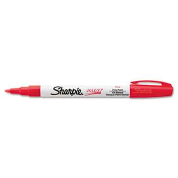 SANFORD Permanent Paint Marker, Fine Point, Red