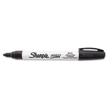 SANFORD Permanent Paint Marker, Medium Point, Black