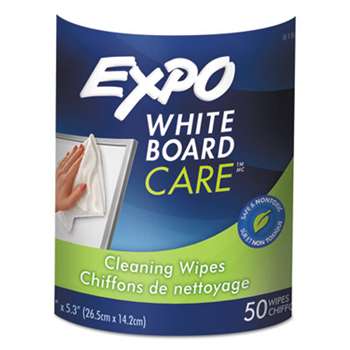 SANFORD Dry-Erase Board-Cleaning Wet Wipes, 6 x 9, 50/Container