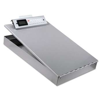 SAUNDERS MFG. CO., INC. Redi-Rite Aluminum Storage Clipboard, 1" Clip Cap, 8 1/2 x 12 Sheets, Silver