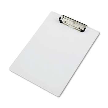 SAUNDERS MFG. CO., INC. Acrylic Clipboard, 1/2" Capacity, Holds 8-1/2w x 12h, Clear