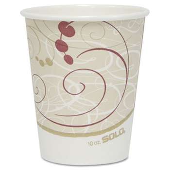 SOLO CUPS Hot Cups, Symphony Design, 10oz, 50/Pack