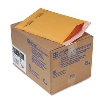 ANLE PAPER/SEALED AIR CORP. Jiffylite Self-Seal Mailer, Side Seam, #1, 7 1/4 x 12, Golden Brown, 25/Carton