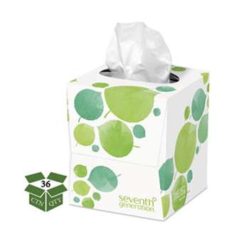 Seventh Generation 13719CT 100% Recycled Facial Tissue, 2-Ply, 85/Box, 36/Carton