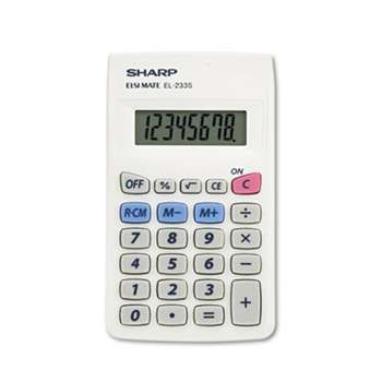 SHARP ELECTRONICS EL233SB Pocket Calculator, 8-Digit LCD