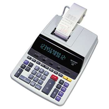 SHARP ELECTRONICS EL2630PIII Two-Color Printing Calculator, Black/Red Print, 4.8 Lines/Sec