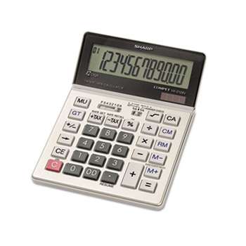 SHARP ELECTRONICS VX2128V Commercial Desktop Calculator, 12-Digit LCD