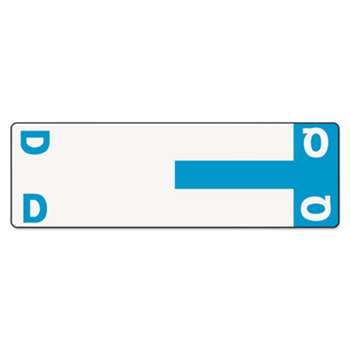 SMEAD MANUFACTURING CO. Alpha-Z Color-Coded First Letter Name Labels, D & Q, Light Blue, 100/Pack