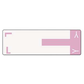 SMEAD MANUFACTURING CO. Alpha-Z Color-Coded First Letter Name Labels, L & Y, Lavender, 100/Pack