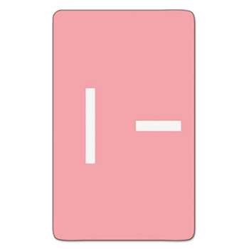 SMEAD MANUFACTURING CO. Alpha-Z Color-Coded Second Letter Labels, Letter I, Pink, 100/Pack