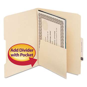 SMEAD MANUFACTURING CO. MLA Self-Adhesive Folder Dividers with 5-1/2 Pockets on Both Sides, 25/Pack