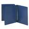 SMEAD MANUFACTURING CO. Side Opening Pressboard Report Cover, Prong Fastener, Letter, Dark Blue