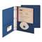SMEAD MANUFACTURING CO. 2-Pocket Folder w/Tang Fastener, Letter, 1/2" Cap, Dark Blue, 25/Box