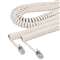 SOFTALK LLC Coiled Phone Cord, Plug/Plug, 25 ft., Ivory