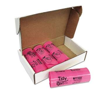 STOUT Tidy Girl Feminine Hygiene Sanitary Disposal Bags, 150/Roll, 4 Rolls/Carton