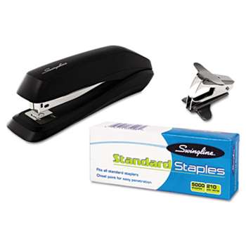 Swingline 54551 Standard Economy Stapler Pack, Full Strip, 15-Sheet Capacity, Black