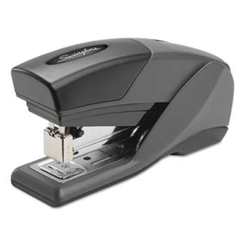 ACCO BRANDS, INC. Optima 25 Reduced Effort Compact Stapler, Half Strip, 25-Sheet Capacity, Black