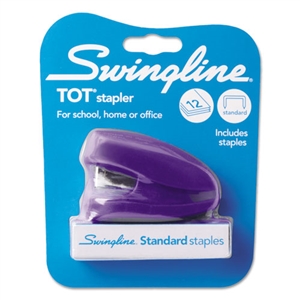 ACCO BRANDS, INC. TOT Mini Stapler, 12-Sheet Capacity, Purple