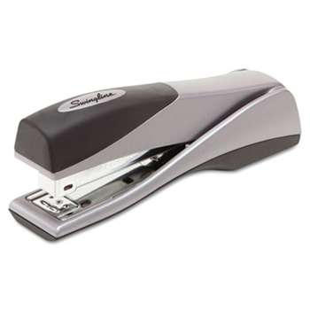 ACCO BRANDS, INC. Optima Grip Full Strip Stapler, 25-Sheet Capacity, Silver