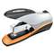 ACCO BRANDS, INC. Optima Desktop Staplers, Half Strip, 70-Sheet Capacity, Silver/Black/Orange