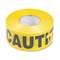 TATCO Caution Barricade Safety Tape, Yellow, 3w x 1000ft Roll