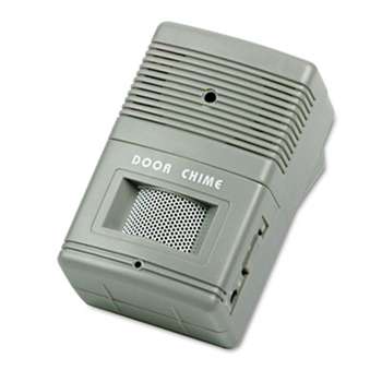 TATCO Visitor Arrival/Departure Chime, Battery Operated, 2-3/4w x 2d x 4-1/4h, Gray