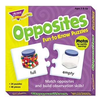 TREND ENTERPRISES, INC. Fun to Know Puzzles, Opposites