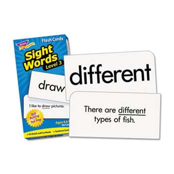 TREND ENTERPRISES, INC. Skill Drill Flash Cards, 3 x 6, Sight Words Set 3