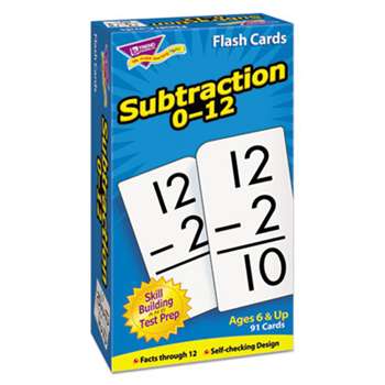 TREND ENTERPRISES, INC. Skill Drill Flash Cards, 3 x 6, Subtraction