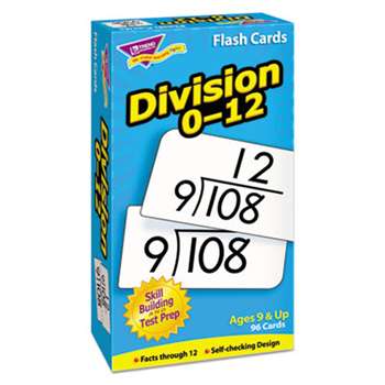 TREND ENTERPRISES, INC. Skill Drill Flash Cards, 3 x 6, Division