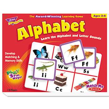 TREND ENTERPRISES, INC. Alphabet Match Me Puzzle Game, Ages 4-7