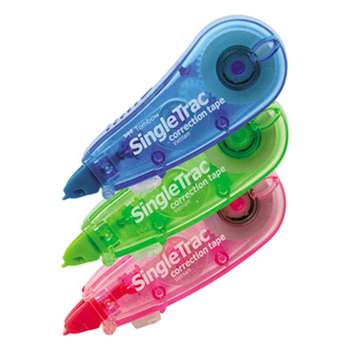 AMERICAN TOMBOW INC. SingleTrac Correction Tape, Non-Refillable, 1/6" x 236", 3/Pack