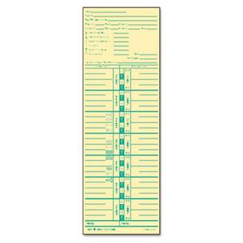 TOPS BUSINESS FORMS Time Card for Acroprint and Lathem, Weekly, 3 1/2 x 10 1/2, 500/Box