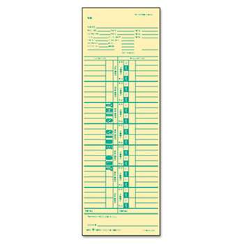 TOPS BUSINESS FORMS Time Card for Cincinnati/Simplex, Weekly, 3 1/2 x 10 1/2, 500/Box