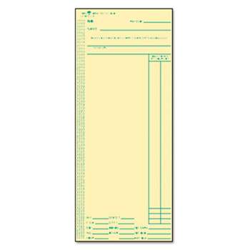 TOPS BUSINESS FORMS Acroprint/Amano/Cincinnati/Lathem Time Card, Weekly, 3 3/8 x 8 1/4, 500/Box