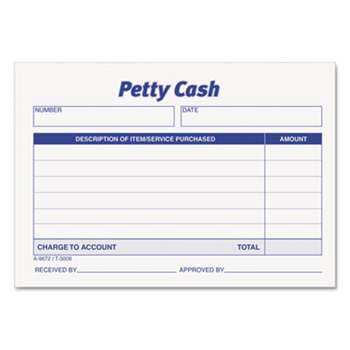 TOPS BUSINESS FORMS Received of Petty Cash Slips, 3 1/2 x 5, 50/Pad, 12/Pack