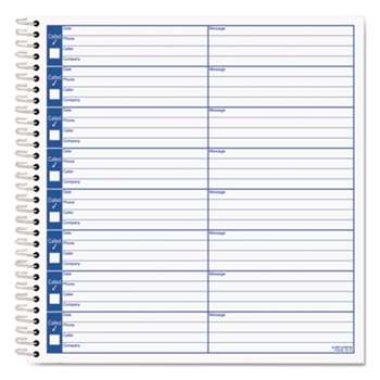 TOPS BUSINESS FORMS Voice Message Log Books, 8 1/2 x 8 1/4, 800-Message Book