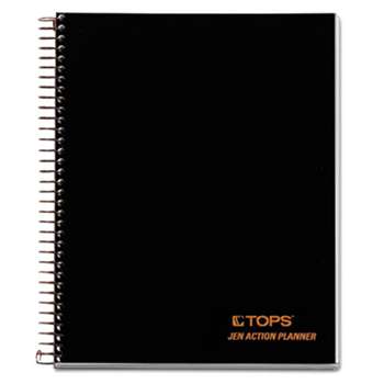 TOPS BUSINESS FORMS JEN Action Planner, Ruled, 8 1/2 x 6 3/4, White, 84 Sheets