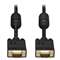 TRIPPLITE VGA Coax Monitor Cables, 6 ft, Black, HD15 Male; HD15 Male