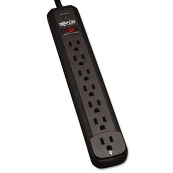 Tripp Lite TLP712B TLP712B Surge Suppressor, 7 Outlets, 12 ft Cord, 1080 Joules, Black